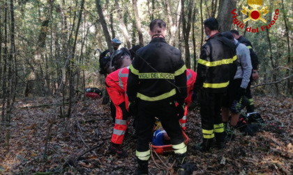 Soccorso un ciclista a Roveta: E’ caduto in una zona boschiva