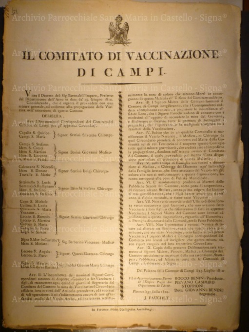 Quando l’epidemia di Vaiolo sconvolse la Piana: spettava anche ai parroci diffondere la cultura del vaccino