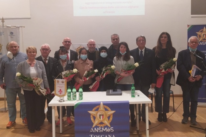 Le calciatrici afghane a Firenze