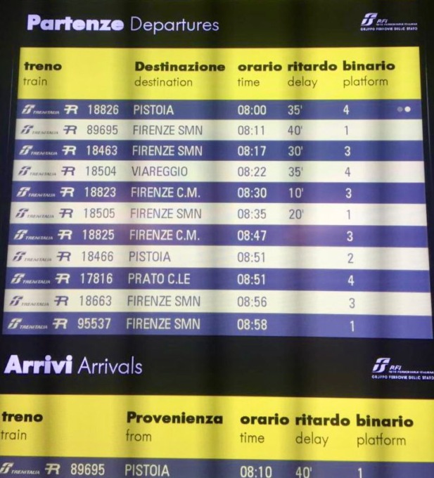 Guasto alla linea ferroviaria a Rovezzano (Firenze): Italia divisa in due