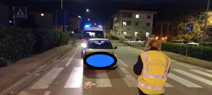 Pedone investito in via Mazzini a Vaiano