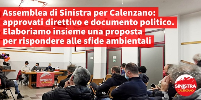 Sinistra per Calenzano, rinnovata l’assemblea dei soci