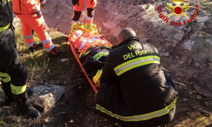 Ciclista ferito in zona Scandicci, intervento dei vigili del fuoco