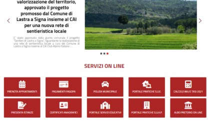 Nuovo sito web per il Comune di Lastra a Signa