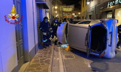 Forte scontro tra due vetture a Vaiano