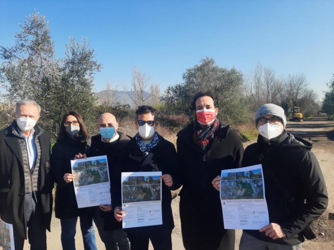 Da Gonfienti a La Querce in bicicletta: iniziato il cantiere per la nuova ‘zona 30’