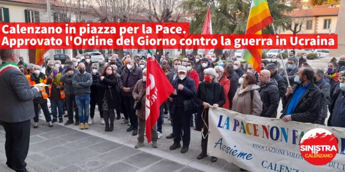 Sinistra di Calenzano in piazza per la pace