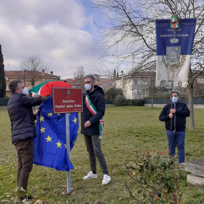 Intitolato il giardino di via Indipendenza a Poggetto ai martiri delle foibe