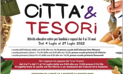 Città e Tesori, le attività estive per bambini e ragazzi