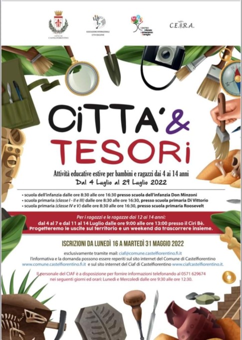 Città e Tesori, le attività estive per bambini e ragazzi