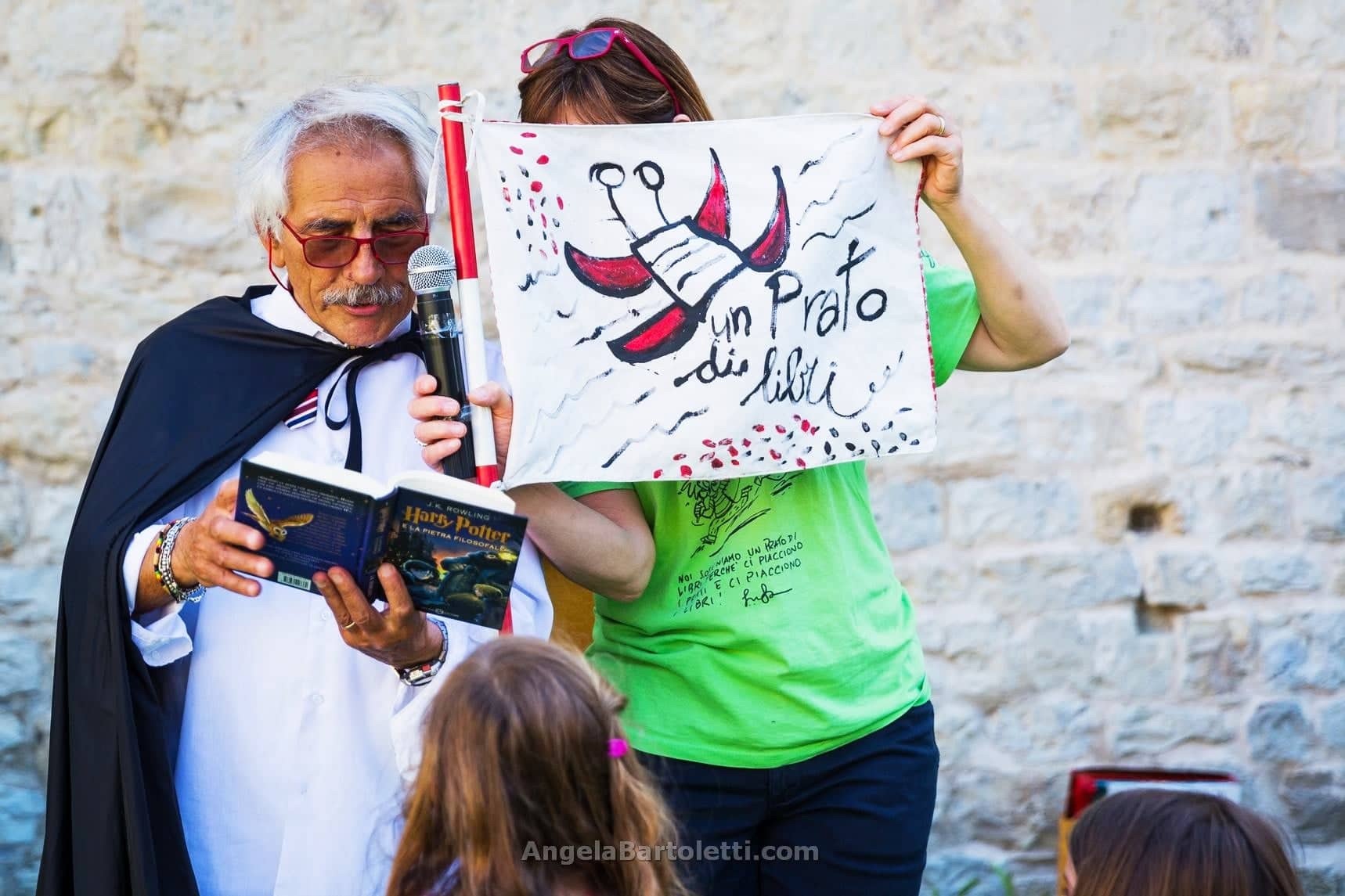 Il Raccontalibri Sergio Guastini alla festa finale al Castello dell'Imperatore - uPdl 2022