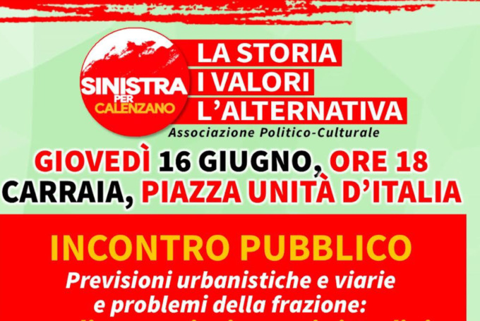Sinistra per Calenzano: i prossimi appuntamenti sul territorio
