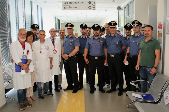 I carabinieri del Comando Provinciale di Prato donano sangue al Centro Trasfusionale dell’ospedale Santo Stefano
