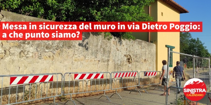 Ripristino del muro in via Dietro Poggio