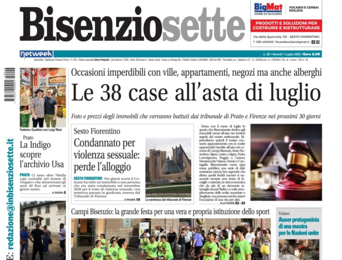 Case all’asta: foto e prezzi di quelle di luglio e tante altre notizie su Bisenziosette