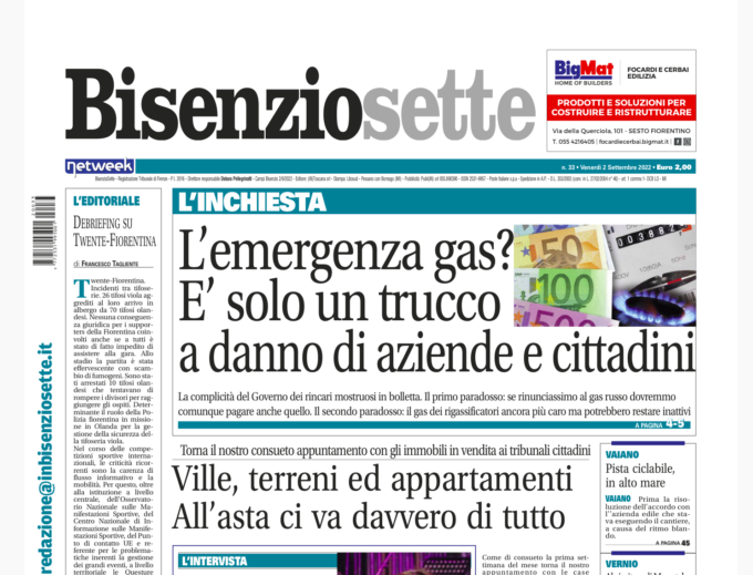 L’emergenza gas? È solo un trucco a danno di aziende e cittadini: le notizie su BisenzioSette