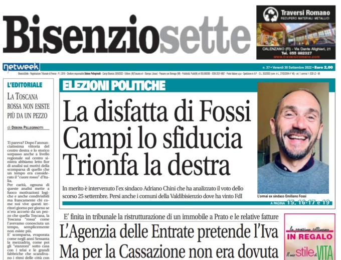 Bisenziosette è in edicola da oggi: analisi sulle Politiche, storie e approfondimenti