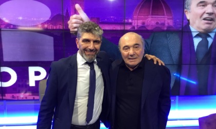 La visita di Rocco Commisso negli studi di Italia7