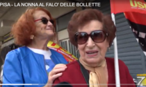 Anche la nonna al falò delle bollette