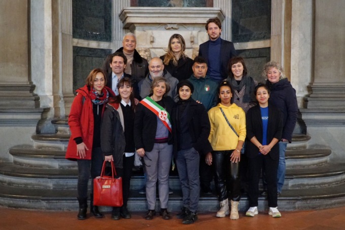 Incontro a Palazzo Vecchio con le giovani calciatrici afghane