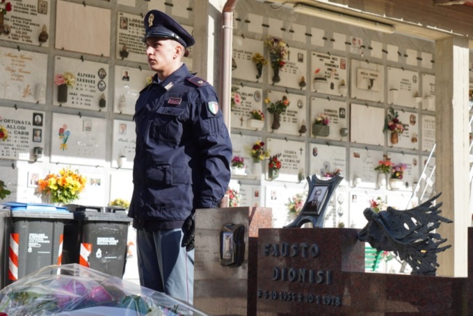 Ieri il 45° anniversario della scomparsa dell’Appuntato di Pubblica Sicurezza Fausto Dionisi, vittima del terrorismo 