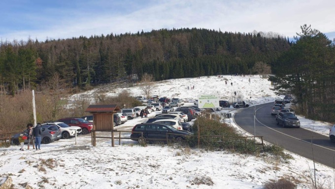 Monte Morello imbiancato: continua l’allerta per la neve 