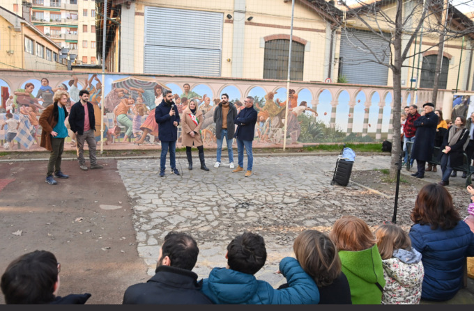 Nuovo murale nel giardino di San Jacopino