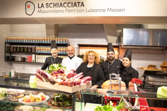Mercato Centrale Firenze: arriva la Schiacciata di Massimiliano Parri con Luisanna Messeri