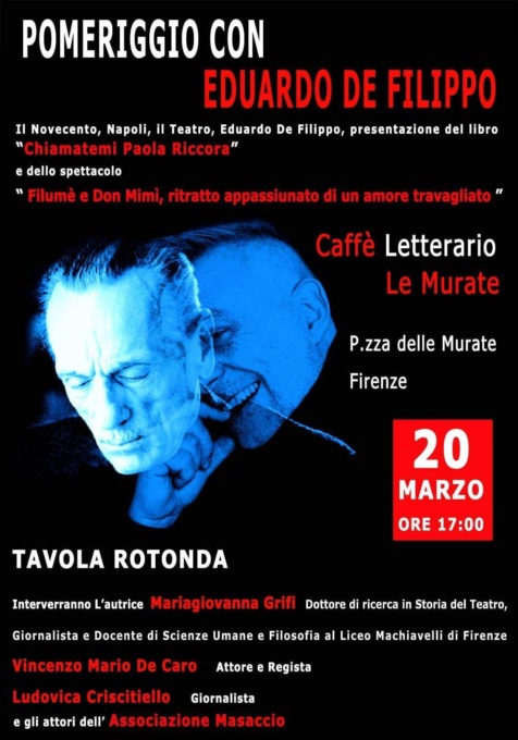 Edoardo De Filippo: a Le Murate una tavola rotonda con De Caro e tanti ospiti 