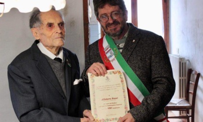 Aliviero Fossi ha compiuto oggi 102 anni: festa grande in Castello 