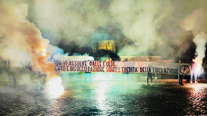 I giovani del Blocco studentesco contro il corteo antifascista di sabato scorso: “Cantare Bella Ciao non vi assolve”