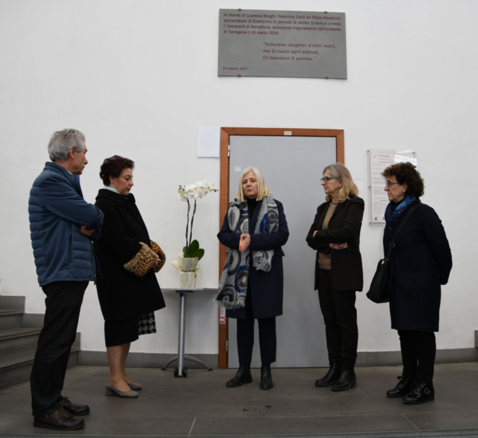 L’Ateneo di Firenze ha ricordato Elena, Lucrezia e Valentina nel settimo anniversario della tragedia di Tarragona