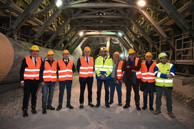 Sopralluogo alla galleria di Serravalle, Giani e Baccelli: “Opera cruciale”