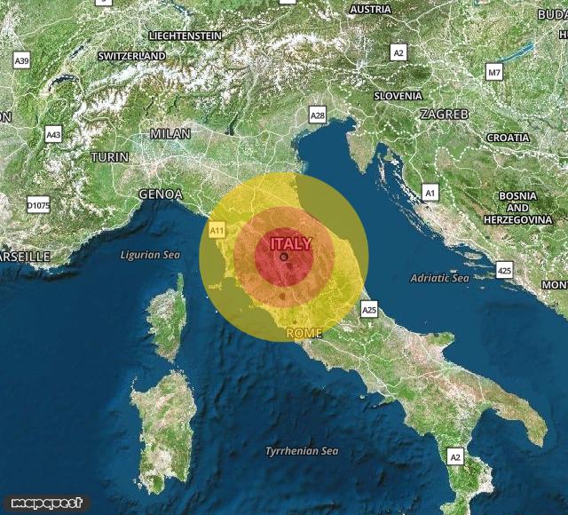Terremoto a Cortona, in provincia di Arezzo
