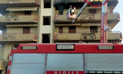 Certando: Incendio in un appartamento