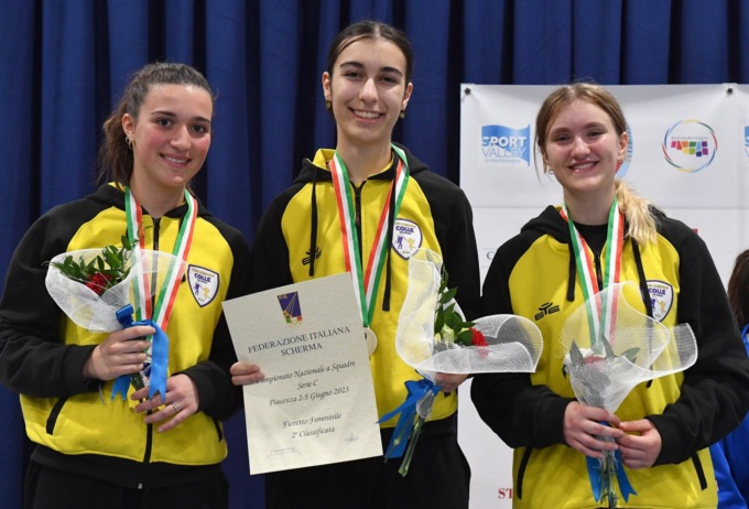 Le fiorettiste del Club Scherma Colle Val d’Elsa volano in Serie B2