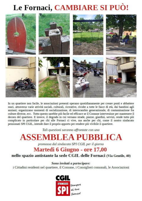 Lo Spi convoca assemblea pubblica i bambini de Le Fornaci (Pistoia)