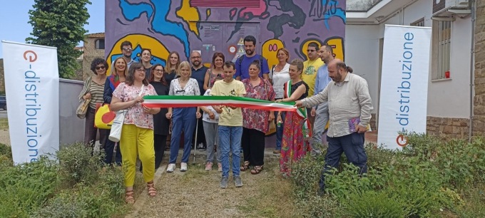 Inaugurata un’opera di street art sulla cabina Enel