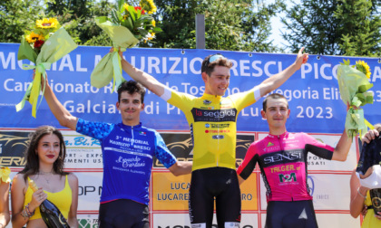 La gioia del Team Mastromarco, Matteo Lapo Bozicevich è il nuovo campione toscano U23