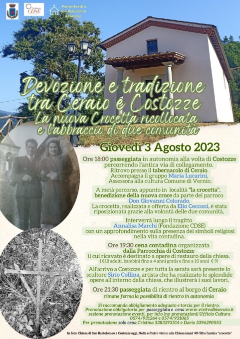 Devozione e tradizione tra Ceraio e Costozze il 3 agosto