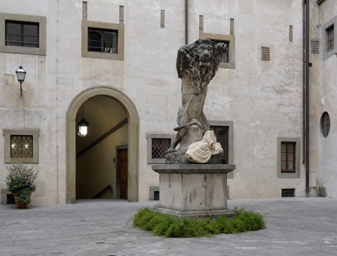 La Pietà di Francesco Vezzoli in Palazzo Vecchio