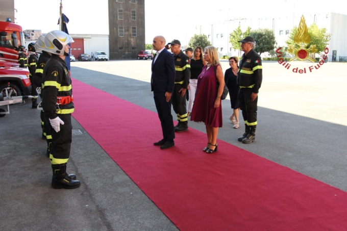 Inaugurazione del presidio stagionale dei vigili del fuoco nella riserva naturale nella riserva naturale