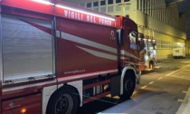 A fuoco azienda tessile in via Cava