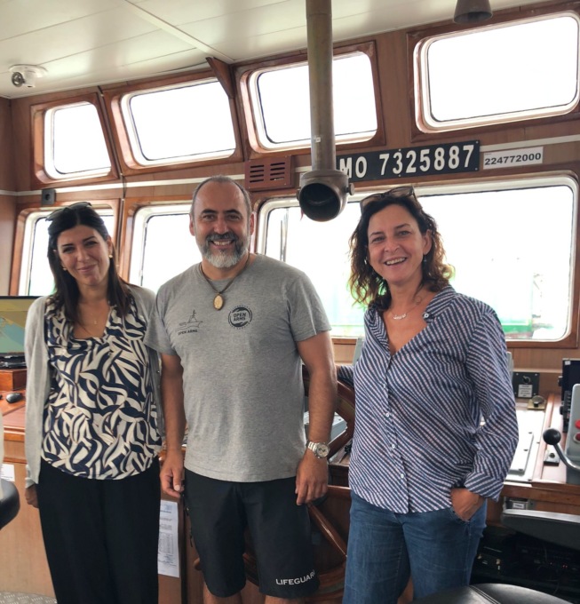 Monni e Spinelli a Marina di Carrara in visita alla Open Arms