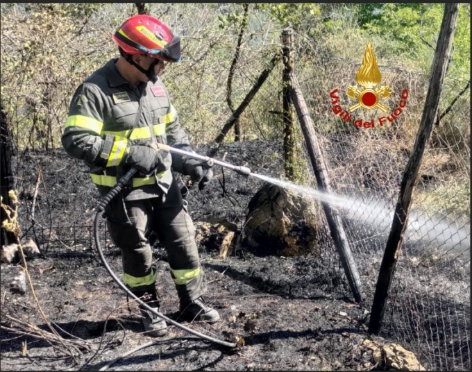 Incendio nel bosco a Calenzano minaccia le abitazioni
