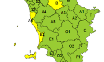 Codice giallo per pioggia, vento e mareggiate