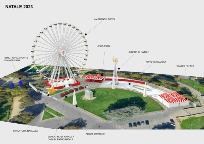 Alle Cascine ruota panoramica, pista di pattinaggio e un villaggio natalizio: c’è il progetto