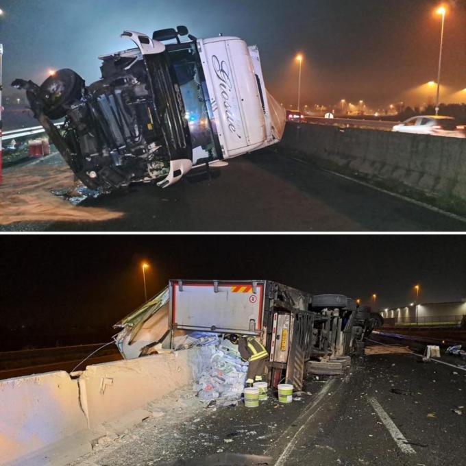 Camion si ribalta: chiusa per tutta la notte la FiPiLi