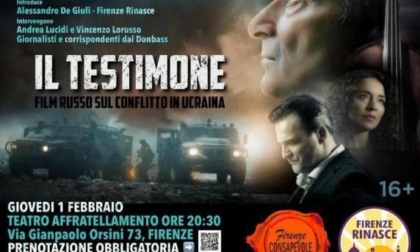 "Il testimone", dopo Bologna anche Firenze scarica il film pro Putin