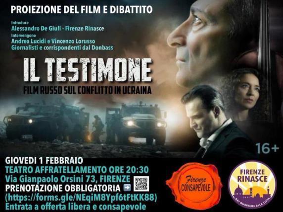 “Il testimone”, dopo Bologna anche Firenze scarica il film pro Putin